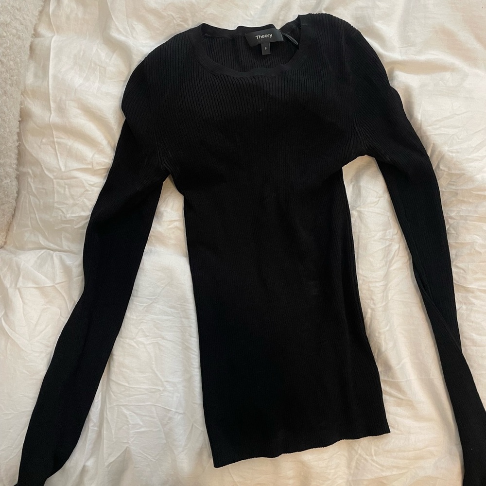 Theory Ribbed sweater top